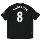 2009-10 Manchester United Nike Away Shirt Anderson #8 L Football Shirt
