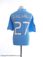 2009-10 Napoli Home Shirt Quagliarella #27 M Football Shirt