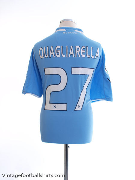 2009-10 Napoli Home Shirt Quagliarella #27 M Football Shirt