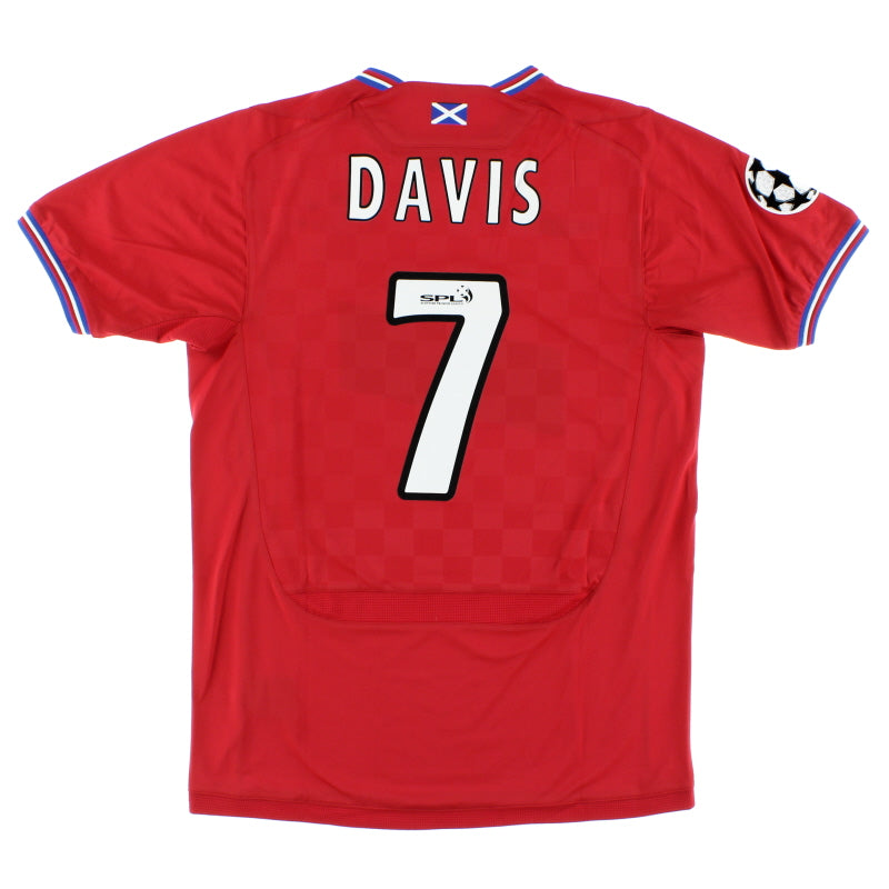 2009-10 Rangers Away Shirt Davis #7 *Mint* S Football Shirt