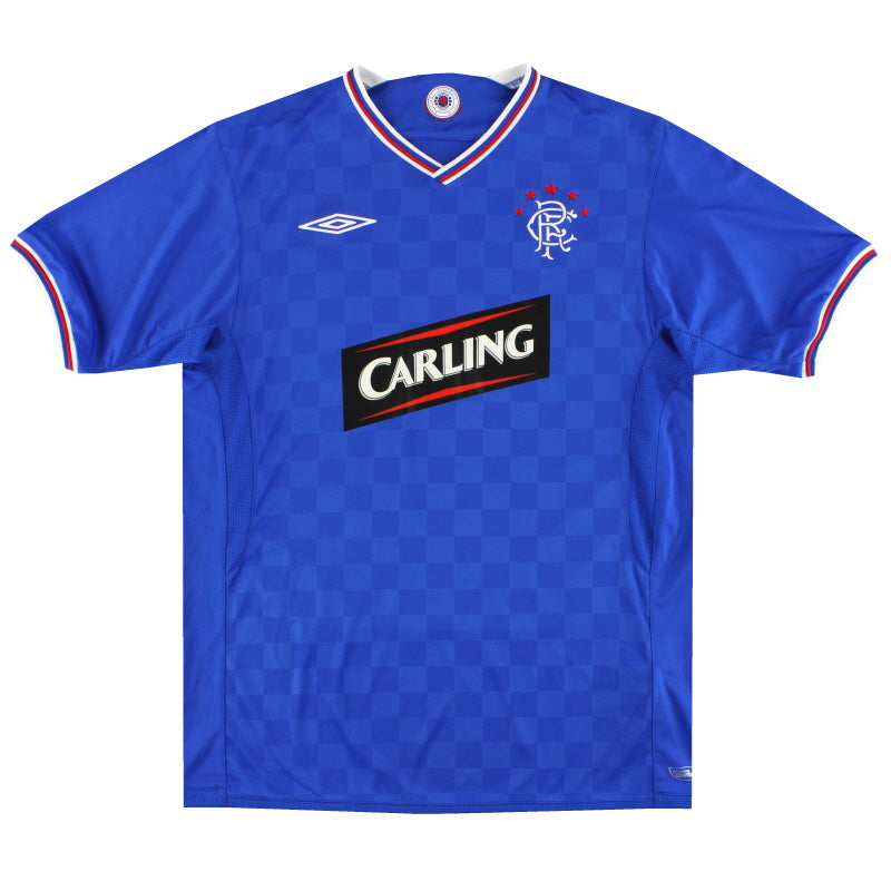 2009-10 Rangers Umbro Home Shirt L Football Shirt