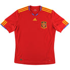 2009-10 Spain adidas Home Shirt *Mint* M.Boys Football Shirt