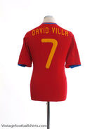 2009-10 Spain Home Shirt David Villa #7 L Football Shirt