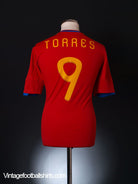 2009-10 Spain Home Shirt Torres #9 XL Football Shirt