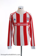 2009-10 Stoke City Home Shirt L/S M Football Shirt