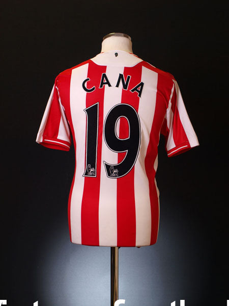 2009-10 Sunderland Home Shirt Cana #19 M Football Shirt