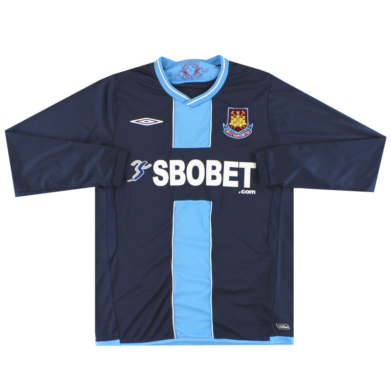 2009-10 West Ham Umbro Away Shirt L/S *Mint* M Football Shirt