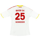 2009-11 Bayer Leverkusen Away Shirt Schneider #25 S Football Shirt