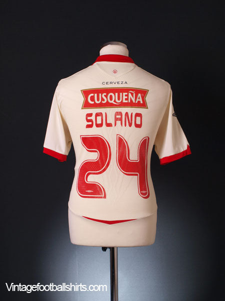2009 Universitario de Deportes Home Shirt Solano #24 L Football Shirt