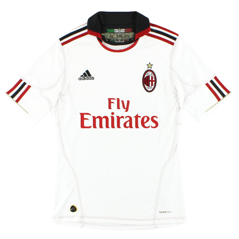 2010-11 AC Milan adidas Away Shirt S Football Shirt