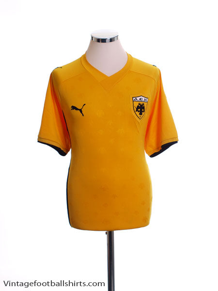 2010-11 AEK Athens Home Shirt L Football Shirt
