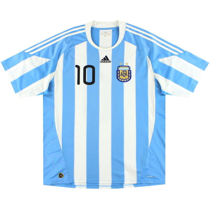 2010-11 Argentina adidas Home Shirt Maradona #10 XXL P47066