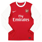 2010-11 Arsenal Nike Home Shirt L/S S Football Shirt