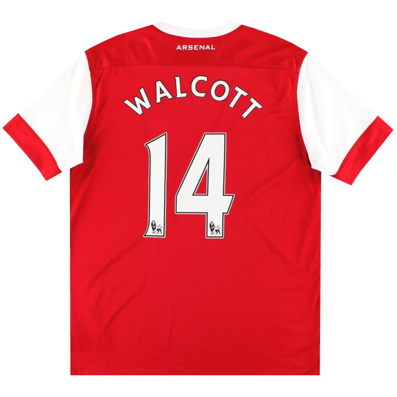 2010-11 Arsenal Nike Home Shirt Walcott #14 L Football Shirt