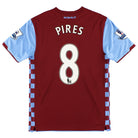 2010-11 Aston Villa Home Shirt Pires #8 M Football Shirt