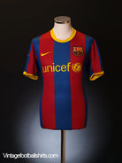 2010-11 Barcelona Home Shirt L Football Shirt