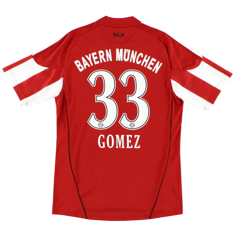 2010-11 Bayern Munich adidas Home Shirt Gomez #33 XL Football Shirt