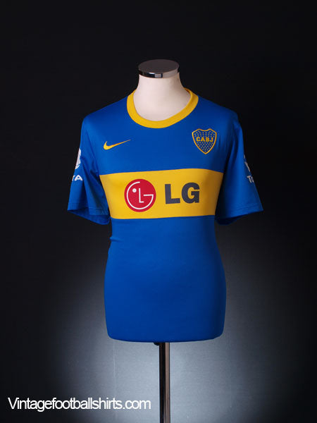 2010-11 Boca Juniors Home Shirt L Football Shirt