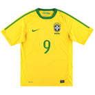 2010-11 Brazil Nike Home Shirt #9 S Football Shirt