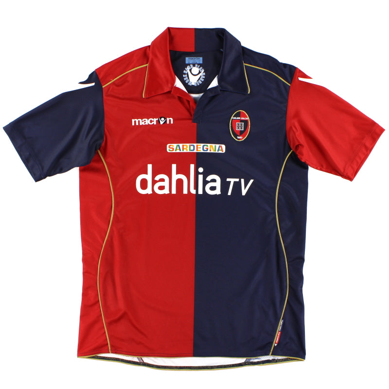 2010-11 Cagliari Home Shirt L Football Shirt