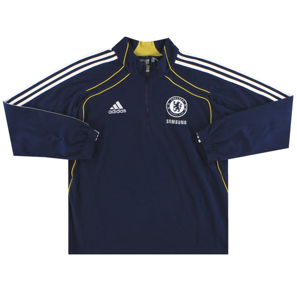 2010-11 Chelsea adidas Climawarm 1/4 Zip Fleece M P95612 | Vintage