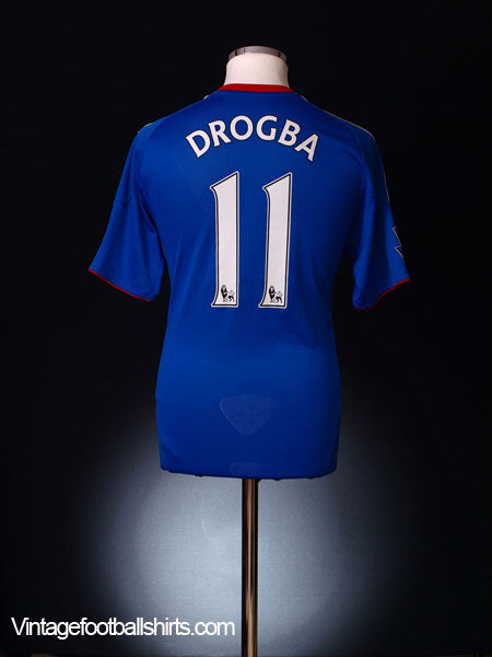 2010-11 Chelsea Home Shirt Drogba #11 S Football Shirt