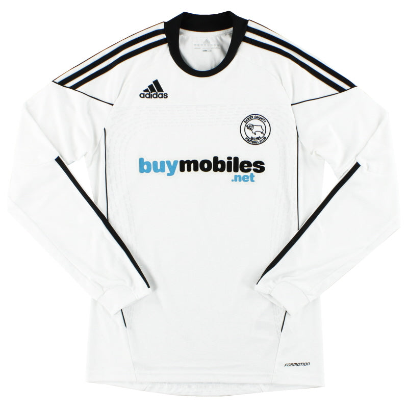 2010-11 Derby County adidas Player Issue Home Shirt L/S S Football Shirt