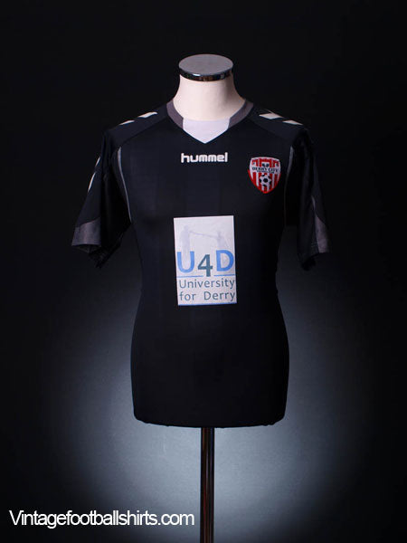 2010-11 Derry City Away Shirt *Mint* M Football Shirt