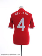 2010-11 England Away Shirt Gerrard #4 S Football Shirt