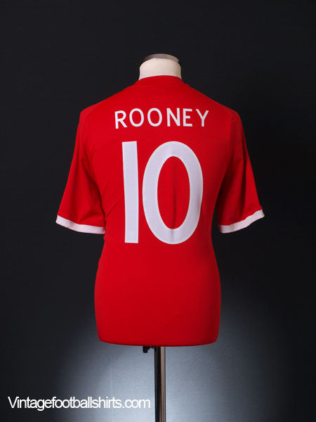 2010-11 England Away Shirt Rooney #10 M Football Shirt