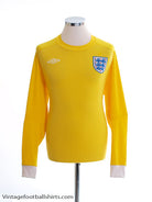 2010-11 England Goalkeeper Shirt L Football Shirt