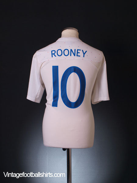 2010-11 England Home Shirt Rooney #10 L Football Shirt