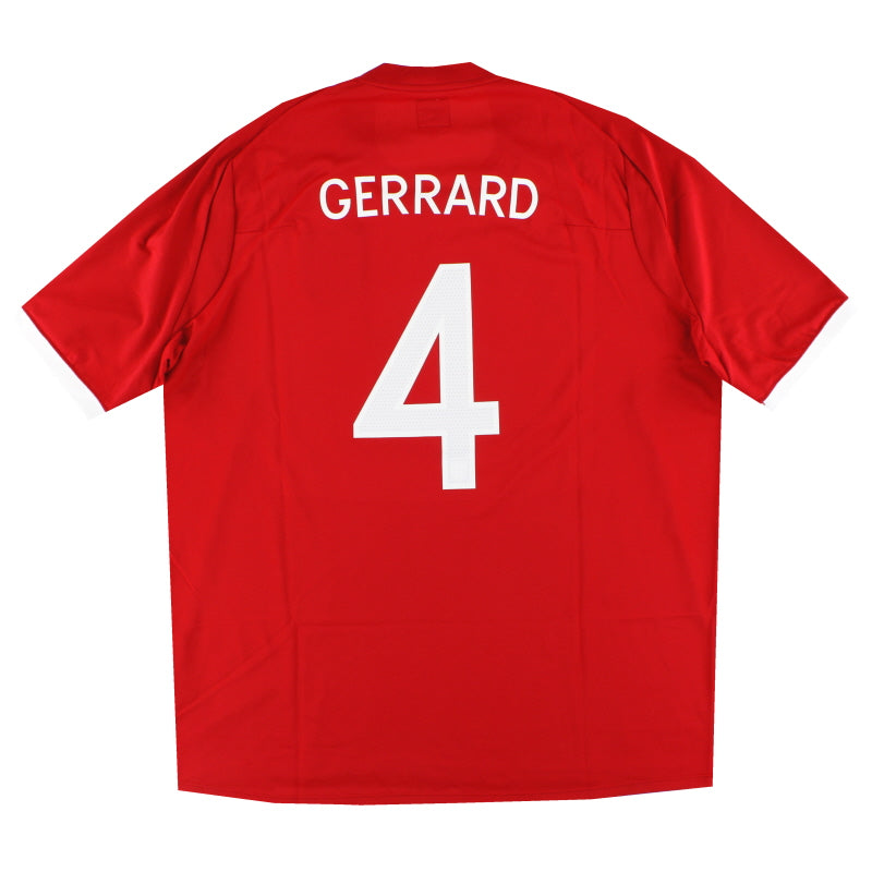 2010-11 England Umbro Away Shirt Gerrard #4 *Mint* XXXL Football Shirt