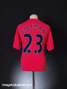 2010-11 Everton Away Shirt Coleman #23 XL Football Shirt
