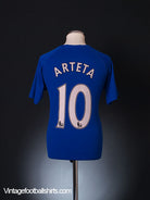 2010-11 Everton Home Shirt Arteta #10 M Football Shirt