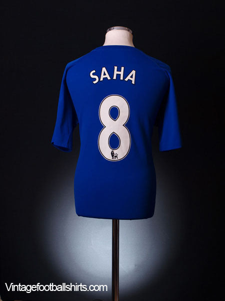 2010-11 Everton Home Shirt Saha #8 XL Football Shirt