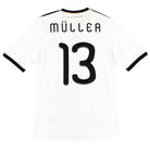 2010-11 Germany adidas Home Shirt Muller #13 S Football Shirt