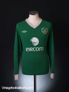2010-11 Ireland Home Shirt L/S XL Football Shirt