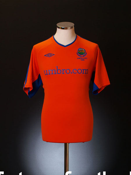 2010-11 Linfield Away Shirt M Football Shirt