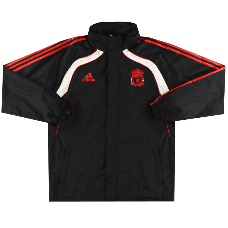 2010-11 Liverpool adidas Hooded Rain Jacket L P95556 | Vintage