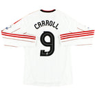 2010-11 Liverpool Away Shirt Carroll #9 L/S M Football Shirt