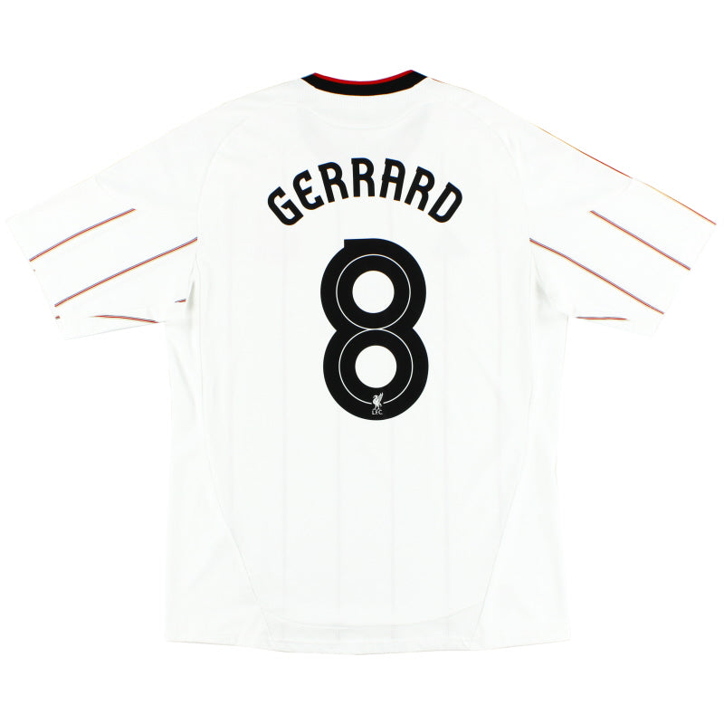 2010-11 Liverpool Away Shirt Gerrard #8 *Mint* L Football Shirt