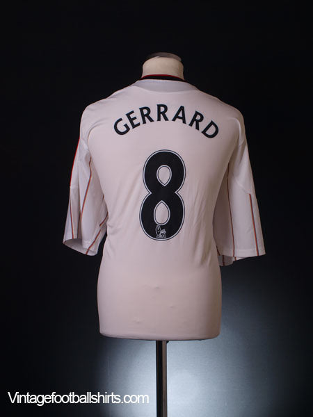 2010-11 Liverpool Away Shirt Gerrard #8 XXL Football Shirt