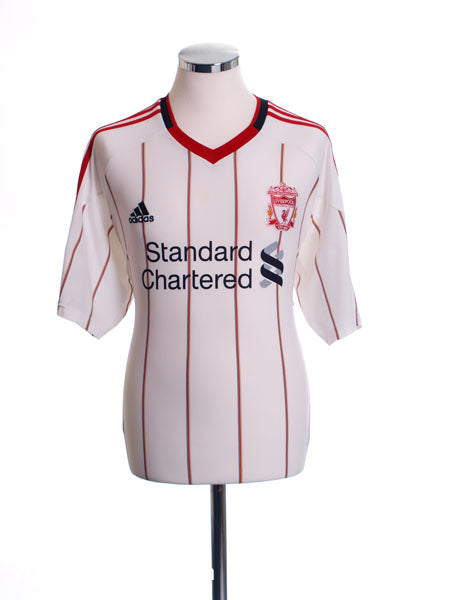 2010-11 Liverpool Away Shirt L Football Shirt