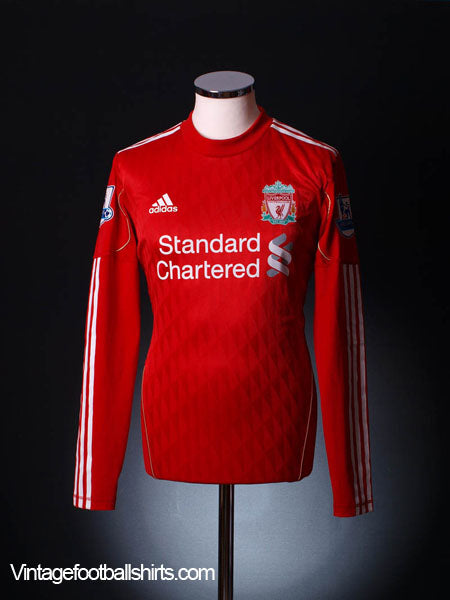 2010-11 Liverpool Match Issue Home Shirt Torres #9 L/S L | Vintage