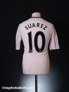 2010-11 Liverpool TechFit Player Issue Away Shirt Suarez #10 L Football Shirt