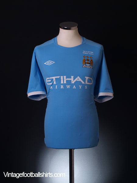 2010-11 Manchester City 'FA Cup' Home Shirt XL Football Shirt