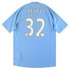 2010-11 Manchester City Umbro Home Shirt Tevez #32 L Football Shirt