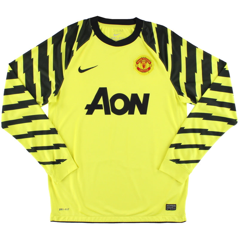 2010-11 Manchester United Nike Goalkeeper Shirt L Football Shirt