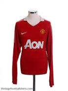 2010-11 Manchester United Home Shirt L/S S Football Shirt